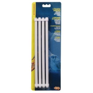 81575 Percha de jaula canario/periquito blanco 29cm-4ud