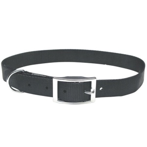 Collar nylon liso negro 19,1mmx61cm