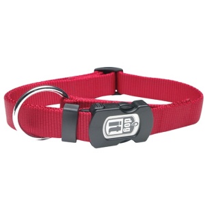 Collar nylon liso rojo 25 mm x 46 - 66 cm